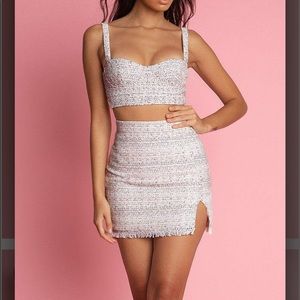 Meshki x amber limited edition bustier crop top